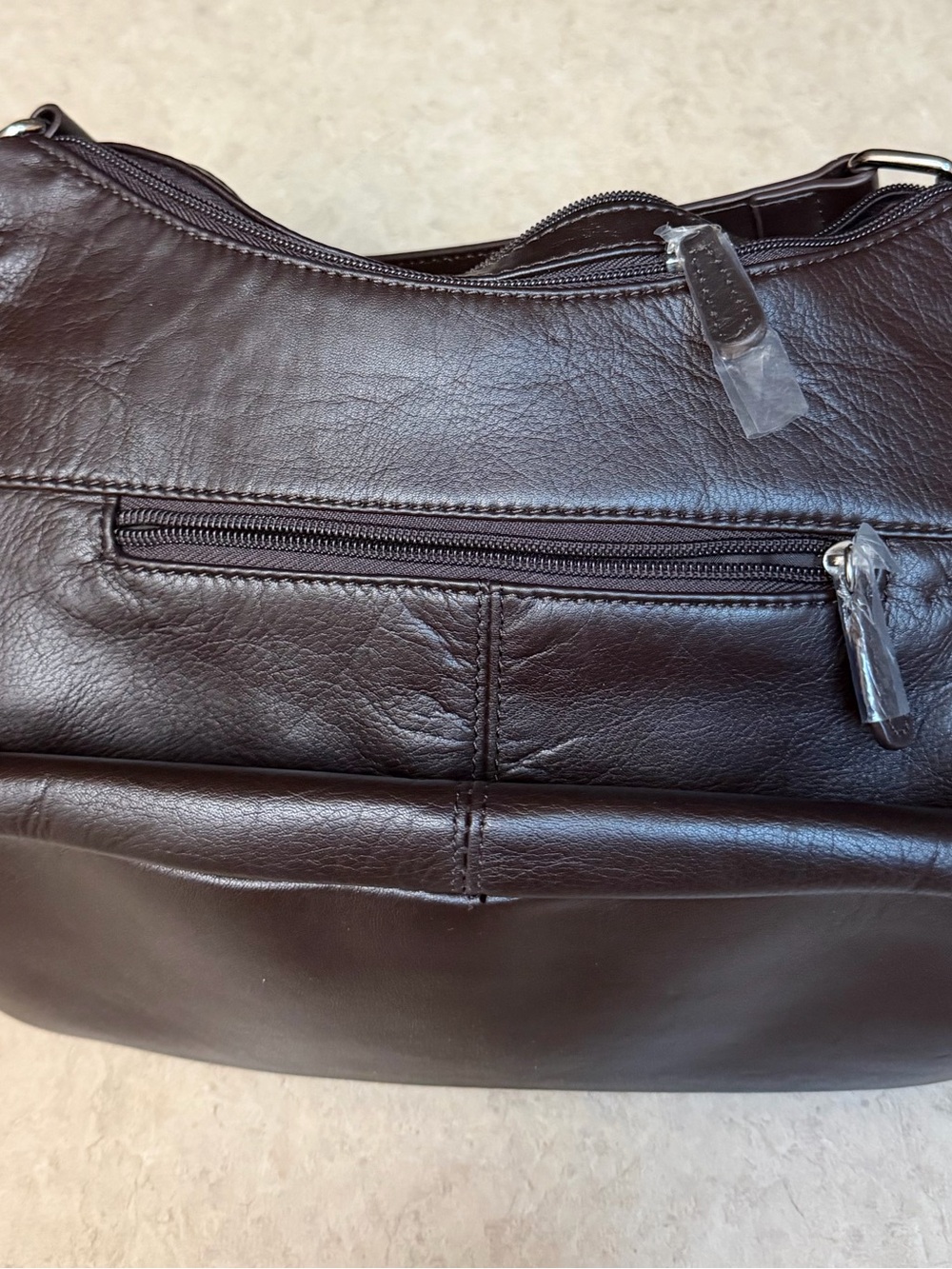 NWT Croft & Barrow Genuine Leather Brown Shoulder Bag Purse $129